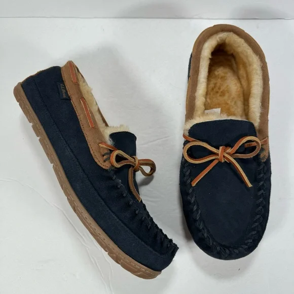 Ll Bean Wicked Good Slippers Men Size 11 Blue Suede L.L. Bean | Shoes | Ll Bean Mens 1 Blue Suede Shearling  main image 3